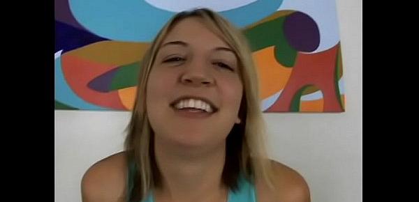  Funny blonde young bitch Kaycee Dean r very happy while takes warm cum on her buttocks after perfect blowing